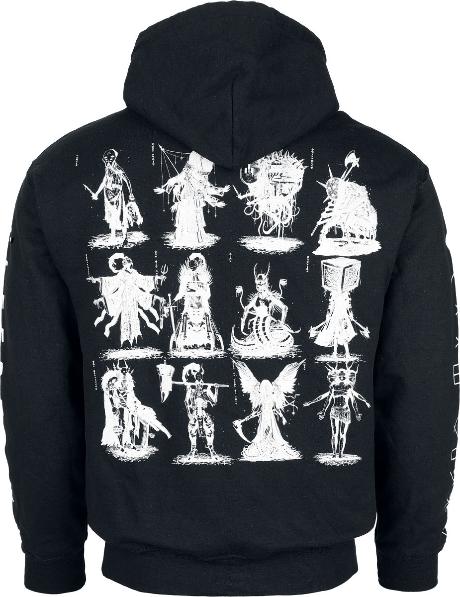 Sweat-shirt à capuche  de Sleep Token - Character Grid - S à 4XL - pour Homme - noir - Sleep Token - View 2