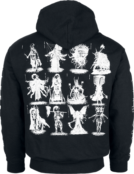 Sweat-shirt à capuche  de Sleep Token - Character Grid - S à 4XL - pour Homme - noir - Sleep Token - View 2