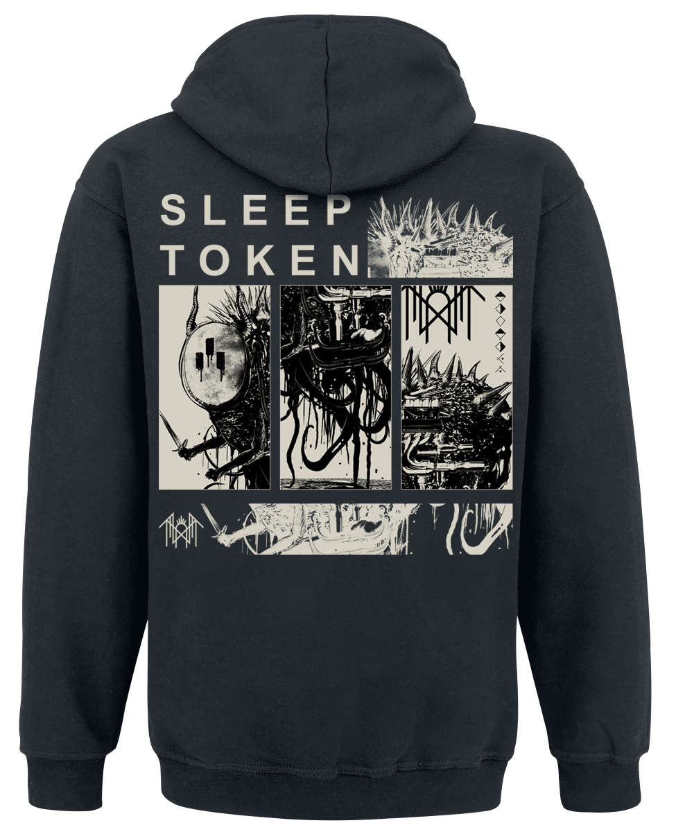 Sweat-shirt à capuche  de Sleep Token - Symbols And Beings - S à 4XL - pour Homme - noir - Sleep Token - View 2