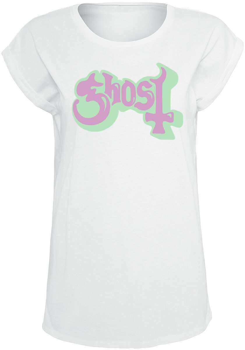 T-Shirt Manches courtes  de Ghost - Bubble Logo - S à XXL - pour Femme - blanc - Ghost