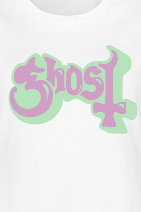 T-Shirt Manches courtes  de Ghost - Bubble Logo - S à XXL - pour Femme - blanc - Ghost - View 2