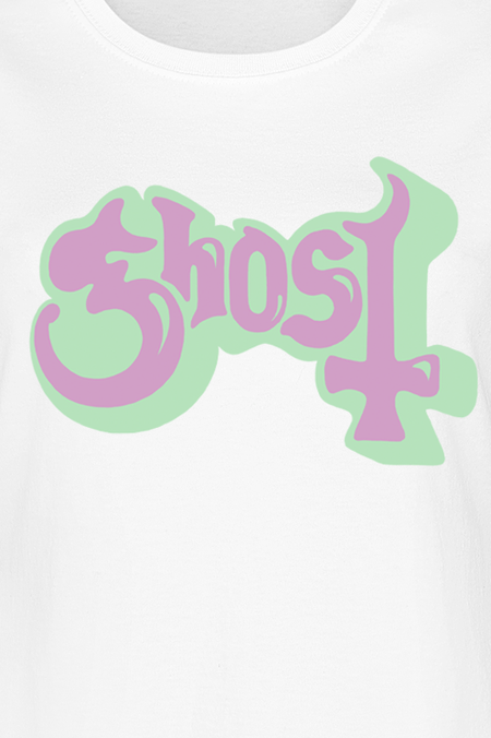 T-Shirt Manches courtes  de Ghost - Bubble Logo - S à XXL - pour Femme - blanc - Ghost - View 2