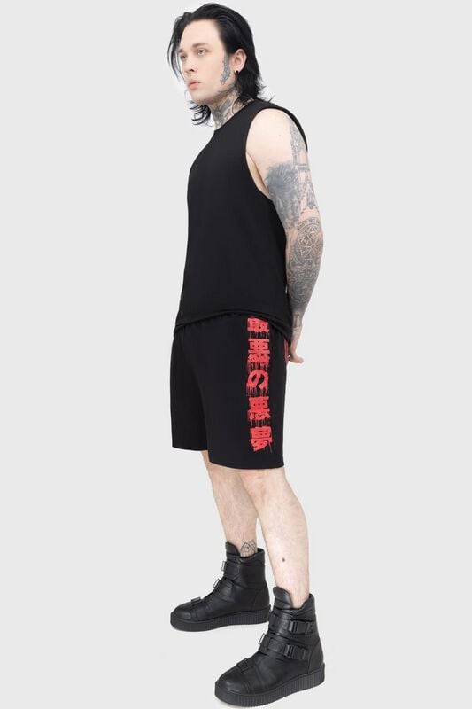 Short Gothic de Ice Nine Kills by Killstar - Psychos Only Jersey Shorts - XS à 3XL - pour Homme - noir - Ice Nine Kills by Killstar