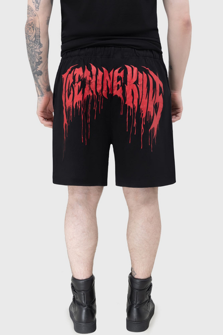 Short Gothic de Ice Nine Kills by Killstar - Psychos Only Jersey Shorts - XS à 3XL - pour Homme - noir - Ice Nine Kills by Killstar - View 2