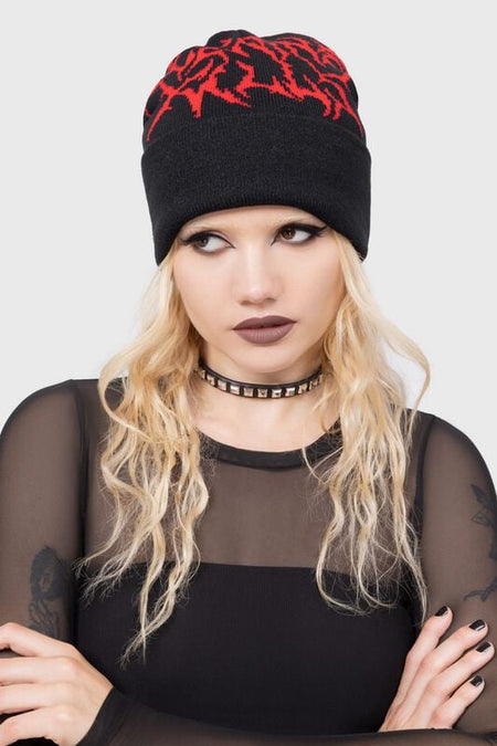 Bonnet Gothic de Ice Nine Kills by Killstar - Logo Beanie - pour Unisexe - noir - Ice Nine Kills by Killstar