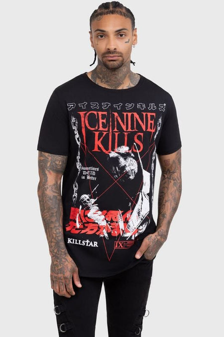 T-Shirt Manches courtes Gothic de Ice Nine Kills by Killstar - Sometimes Dead Is Better T Shirt - XS à 4XL - pour Homme - noir - Ice Nine Kills by Killstar