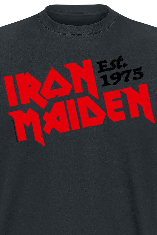 T-Shirt Manches courtes  de Iron Maiden - Est. 1975 - S à 4XL - pour Homme - noir - Iron Maiden - View 2
