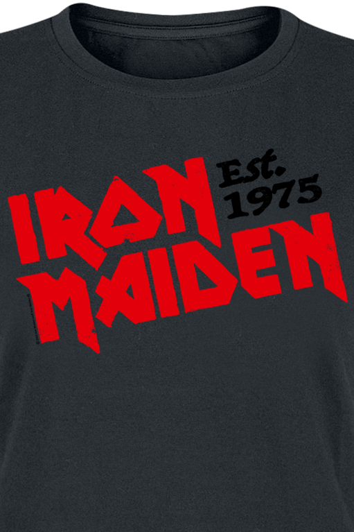 T-Shirt Manches courtes  de Iron Maiden - Est. 1975 - S à XXL - pour Femme - noir - Iron Maiden - View 2