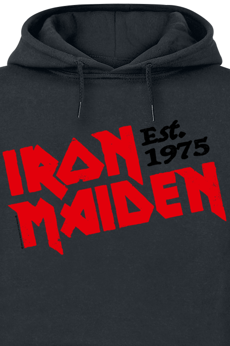 Sweat-shirt à capuche  de Iron Maiden - Est. 1975 - S à 3XL - pour Homme - noir - Iron Maiden - View 2