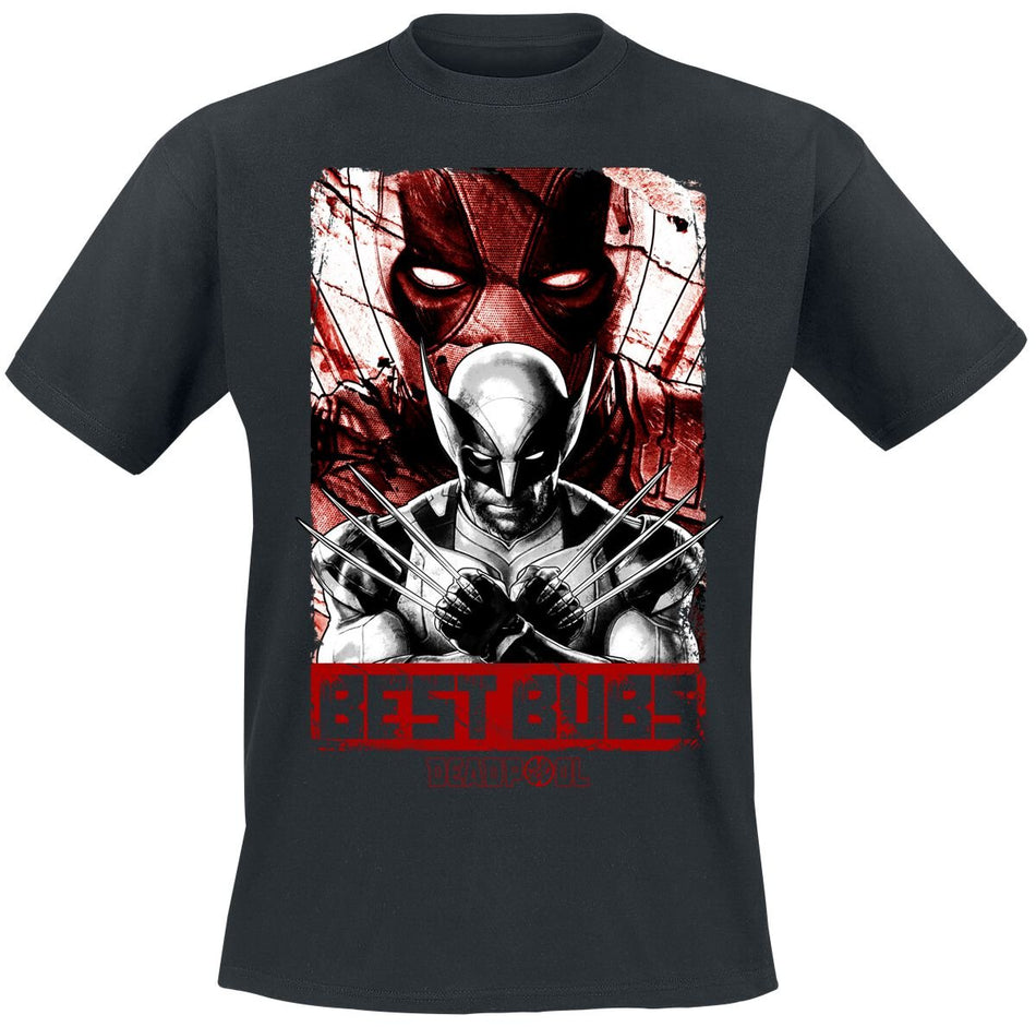 T-Shirt Manches courtes  de Deadpool - Deadpool And Wolverine - Best Bubs - S à XL - pour Homme - noir - Deadpool