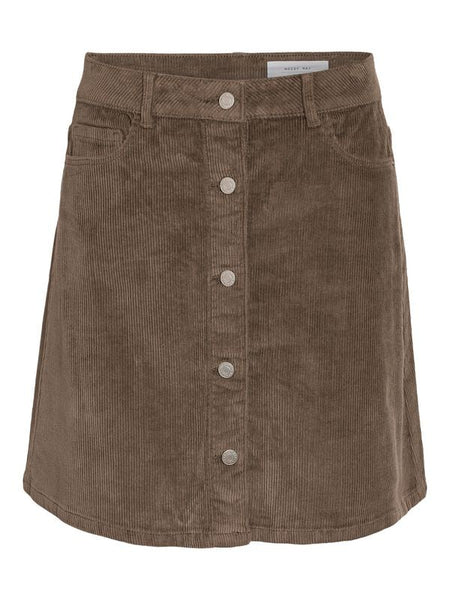 Jupe courte  de Noisy May - NMRONNIE A SHAPE CORDUROY NOOS - Jupe - XS à L - pour Femme - marron - Noisy May