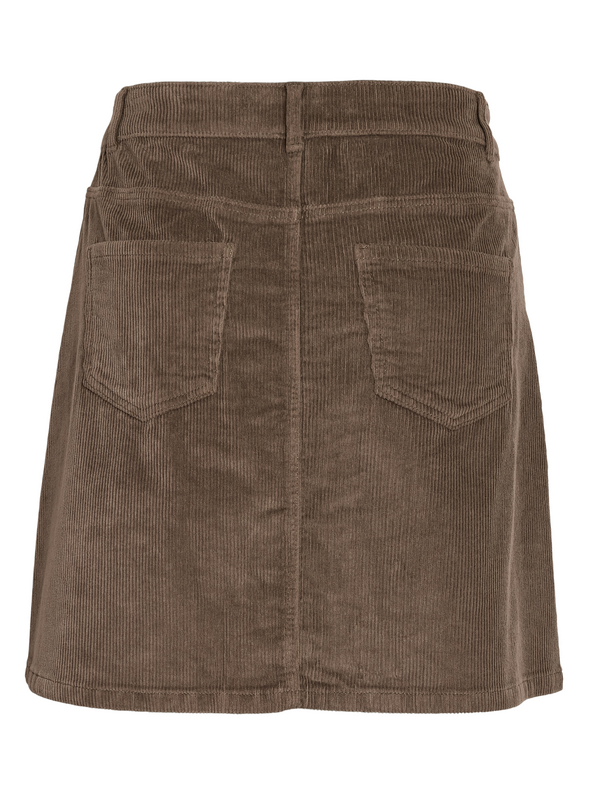 Jupe courte  de Noisy May - NMRONNIE A SHAPE CORDUROY NOOS - Jupe - XS à L - pour Femme - marron - Noisy May - View 2