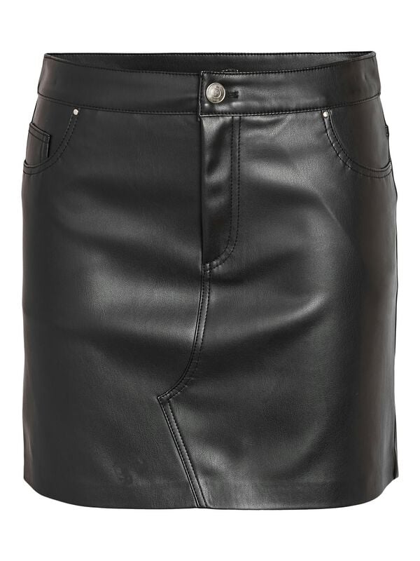 Jupe courte  de Noisy May - NMKATE NW PU NOOS - Jupe - XS à XL - pour Femme - noir - Noisy May