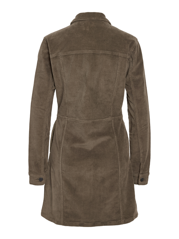 Robe courte  de Noisy May - NMNISE SLIM  COLOUR CORDUROY S* - Robe Zippée - XS à L - pour Femme - marron - Noisy May - View 2