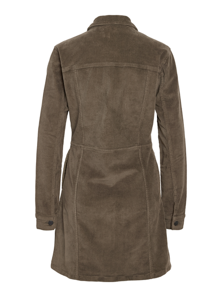 Robe courte  de Noisy May - NMNISE SLIM  COLOUR CORDUROY S* - Robe Zippée - XS à L - pour Femme - marron - Noisy May - View 2
