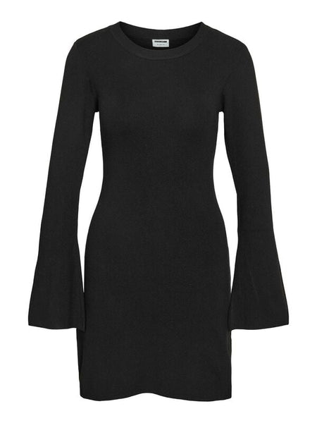 Robe courte  de Noisy May - NMTIFFANY L/S FWD NOOS - Robe Tricotée - XS à S - pour Femme - noir - Noisy May