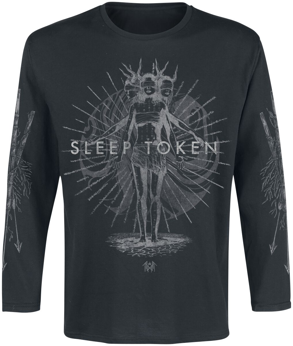 T-shirt manches longues  de Sleep Token - Rain Mineral - S à XXL - pour Homme - noir - Sleep Token