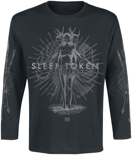 T-shirt manches longues  de Sleep Token - Rain Mineral - S à XXL - pour Homme - noir - Sleep Token
