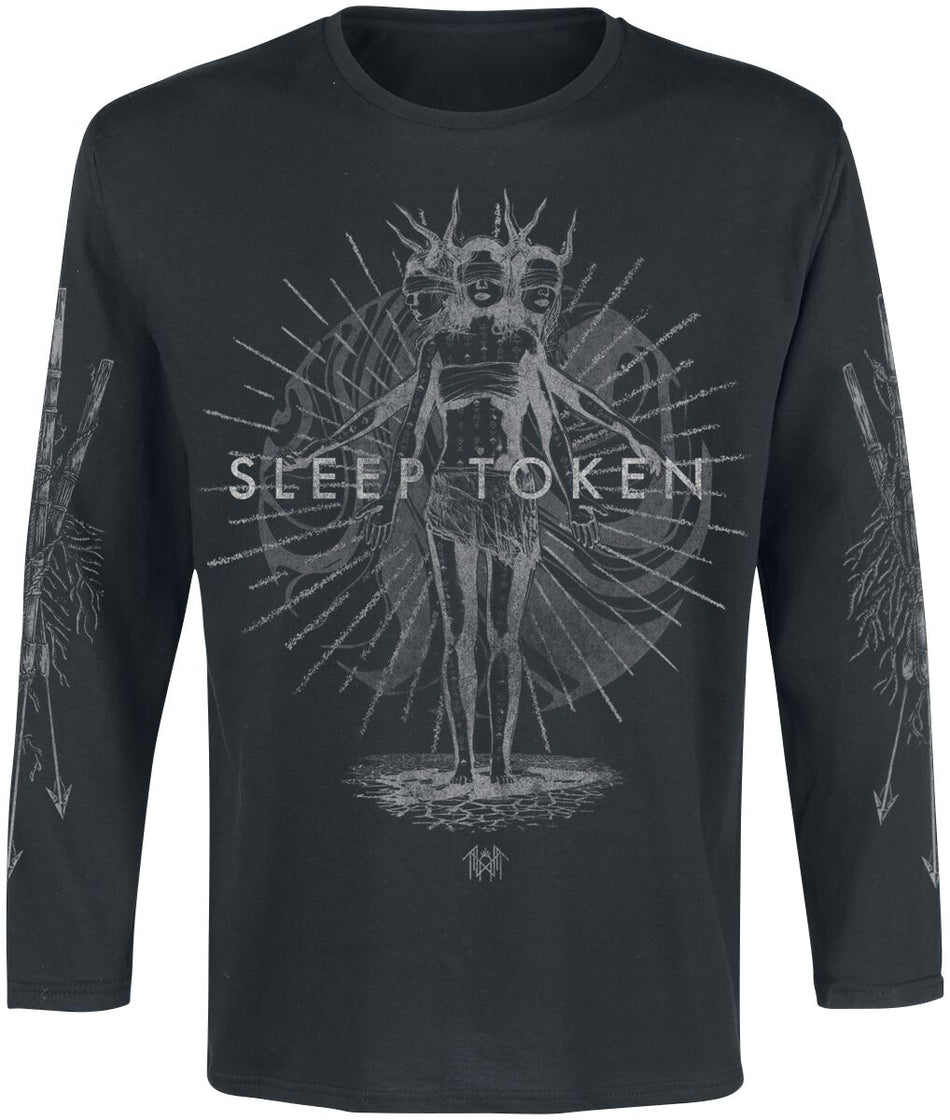 T-shirt manches longues  de Sleep Token - Rain Mineral - S à XXL - pour Homme - noir - Sleep Token