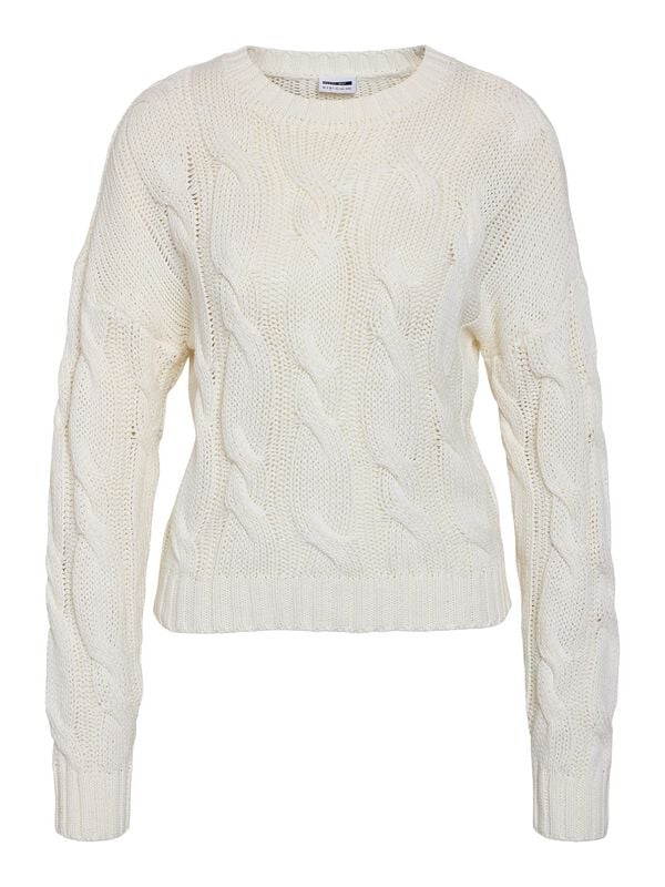 Pull tricoté  de Noisy May - NMDARA L/S FWD NOOS - Pull Tricoté Col Montant - XS à XL - pour Femme - gris - Noisy May