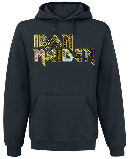 Sweat-shirt à capuche  de Iron Maiden - Eddies Logo - S à 5XL - pour Homme - noir - Iron Maiden