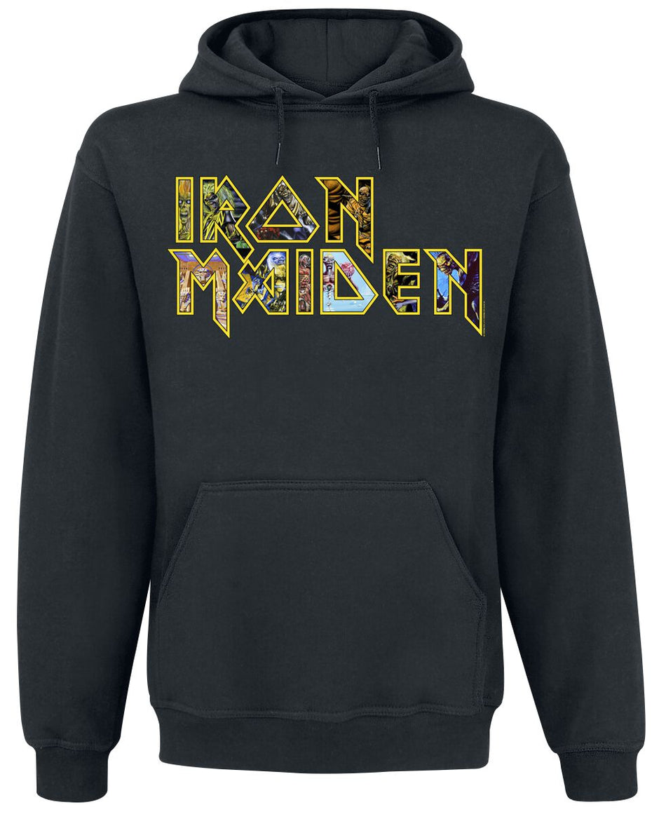 Sweat-shirt à capuche  de Iron Maiden - Eddies Logo - S à 5XL - pour Homme - noir - Iron Maiden