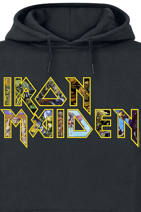 Sweat-shirt à capuche  de Iron Maiden - Eddies Logo - S à 5XL - pour Homme - noir - Iron Maiden - View 2