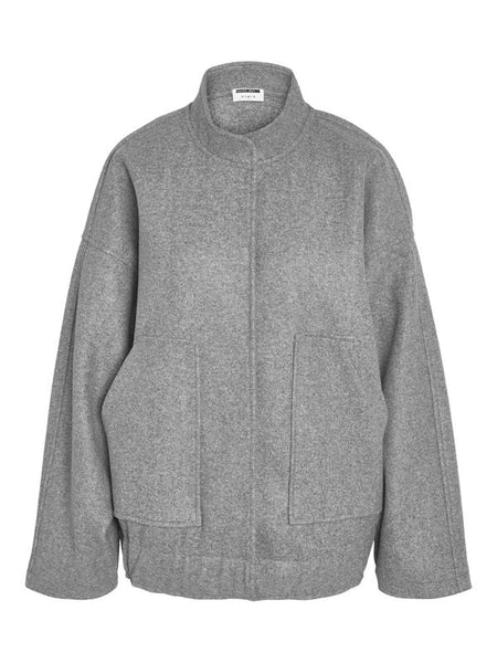 Bomber  de Noisy May - NMHALSTON L/S WVN NOOS - Veste Bomber - XS à XL - pour Femme - gris - Noisy May