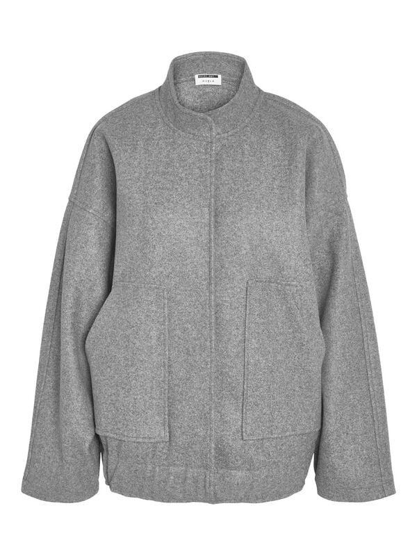 Bomber  de Noisy May - NMHALSTON L/S WVN NOOS - Veste Bomber - XS à XL - pour Femme - gris - Noisy May