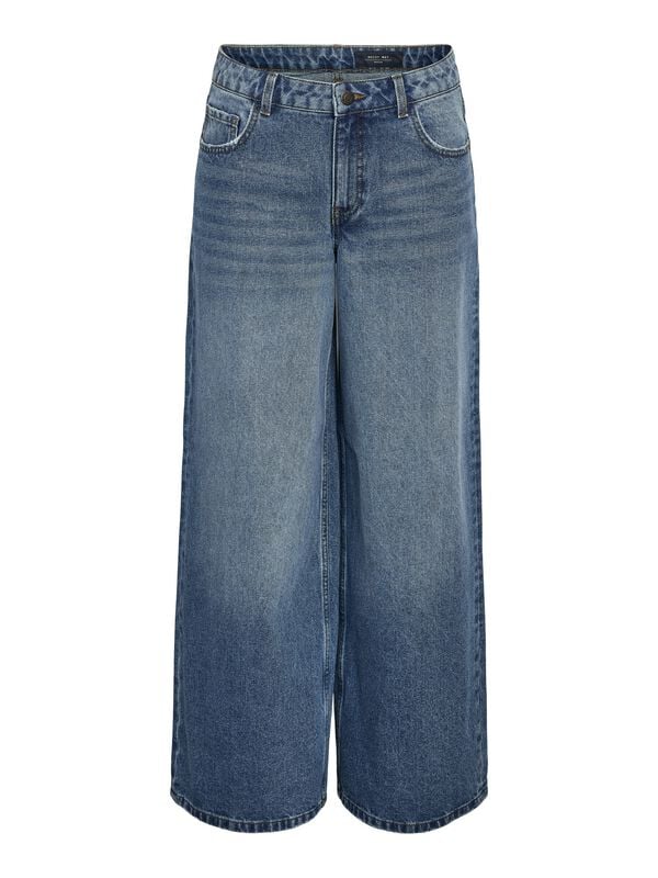 Jean  de Noisy May - NMKETTIE NW WIDE LEG JEANS VI557MB NOOS - W25L32 à W30L34 - pour Femme - bleu - Noisy May