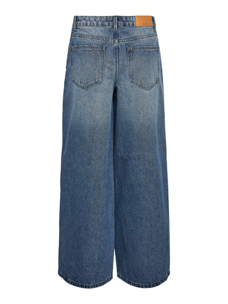 Jean  de Noisy May - NMKETTIE NW WIDE LEG JEANS VI557MB NOOS - W25L32 à W30L34 - pour Femme - bleu - Noisy May - View 2