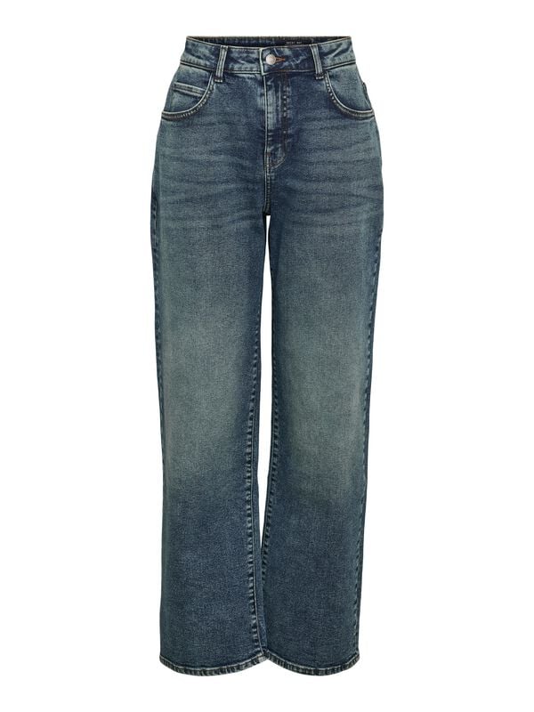 Jean  de Noisy May - NMJOSIE HW BAGGY JEANS AZ400MB NOOS - W25L32 à W31L34 - pour Femme - bleu - Noisy May