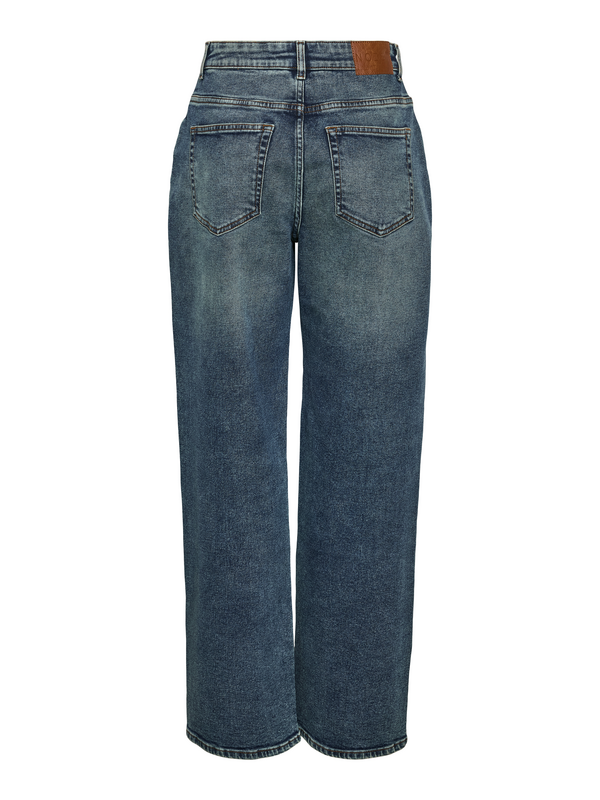 Jean  de Noisy May - NMJOSIE HW BAGGY JEANS AZ400MB NOOS - W25L32 à W31L34 - pour Femme - bleu - Noisy May - View 2