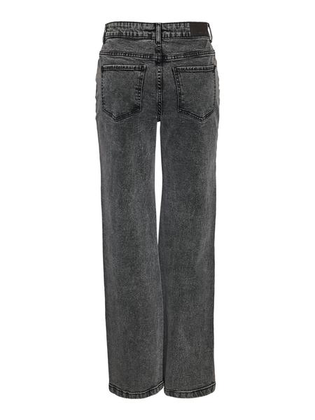 Jean  de Noisy May - NMYOLANDA NW WIDE JEANS AZ391DG FWD NOOS - W25L32 à W32L32 - pour Femme - gris - Noisy May - View 2