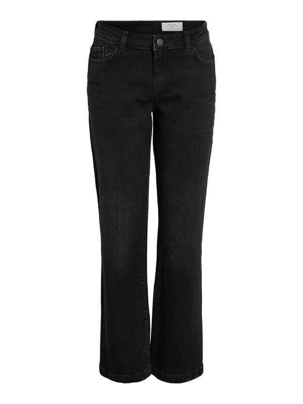 Jean  de Noisy May - NMNILA LW AZ423BL NOOS - Jean Évasé - W25L32 à W31L32 - pour Femme - noir - Noisy May