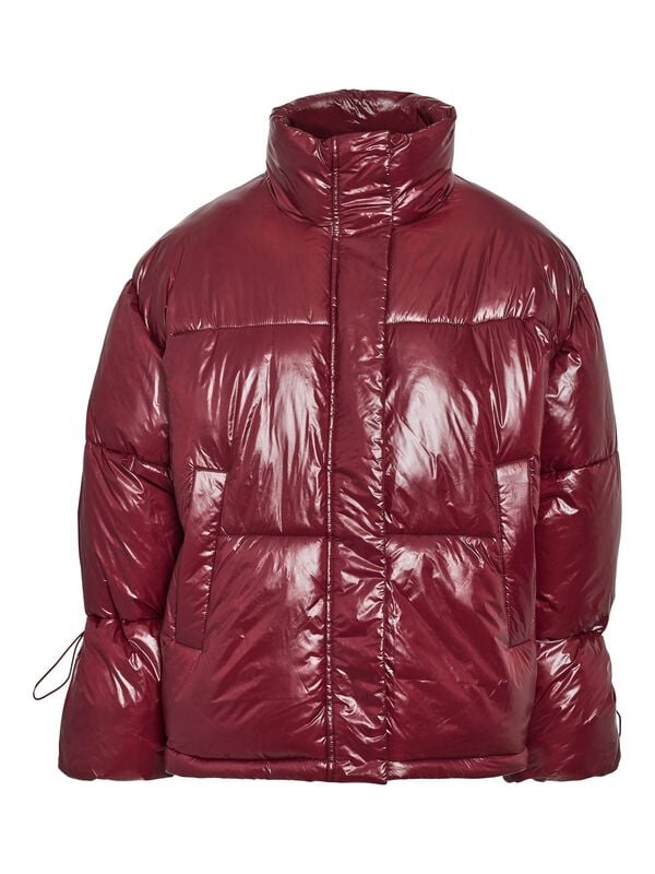 Veste d'hiver  de Noisy May - NMALLIE SHINY PUFFER DD - XS à XL - pour Femme - rouge - Noisy May
