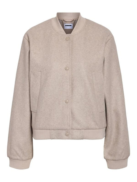 Manteaux  de Noisy May - NMEDDI L/S FWD NOOS - Veste Bomber - XS à S - pour Femme - beige - Noisy May