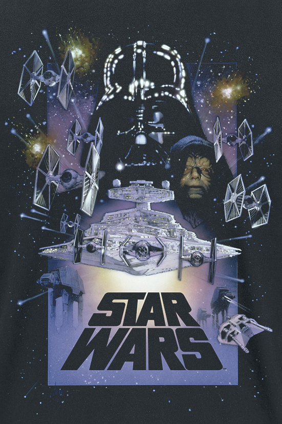 T-Shirt Manches courtes Disney de Star Wars - The Empire Strikes Back - S à 5XL - pour Homme - noir - Star Wars - View 2