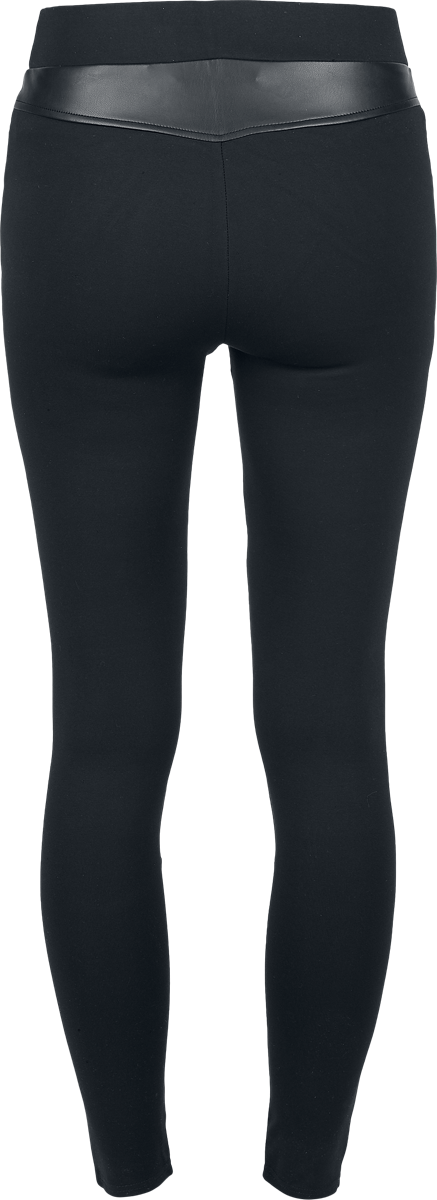 Legging Gothic de KIHILIST by KILLSTAR - Fallen Word Leggings - XS à 4XL - pour Femme - noir - KIHILIST by KILLSTAR - View 2