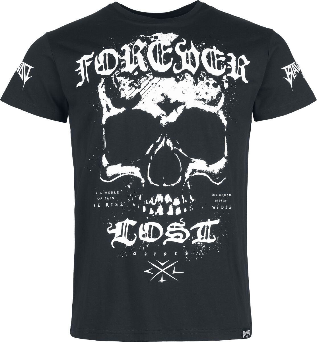 T-Shirt Manches courtes Gothic de Black Blood by Gothicana - Forever Lost - M à XXL - pour Homme - noir - Black Blood by Gothicana