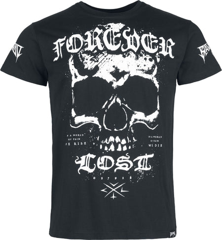 T-Shirt Manches courtes Gothic de Black Blood by Gothicana - Forever Lost - M à XXL - pour Homme - noir - Black Blood by Gothicana