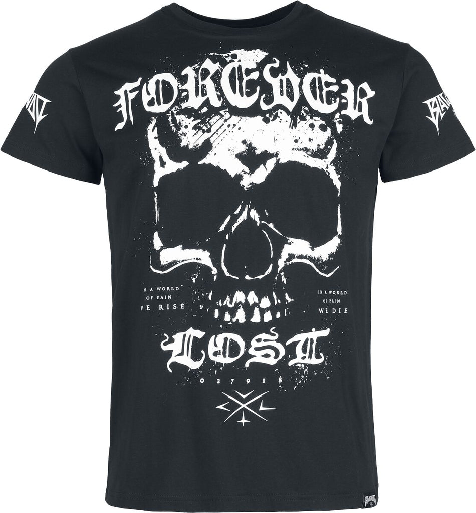T-Shirt Manches courtes Gothic de Black Blood by Gothicana - Forever Lost - M à XXL - pour Homme - noir - Black Blood by Gothicana