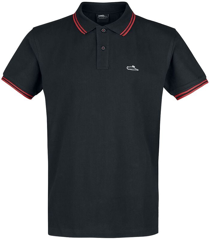 Polo  de Atticus - Classic Tipped - M à 3XL - pour Homme - noir - Atticus