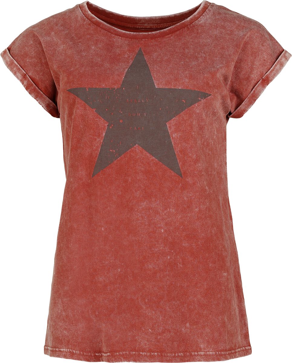 T-Shirt Manches courtes  de RED by EMP - Étoiles - S à XXL - pour Femme - rouge - RED by EMP