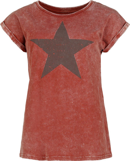 T-Shirt Manches courtes  de RED by EMP - Étoiles - S à XXL - pour Femme - rouge - RED by EMP