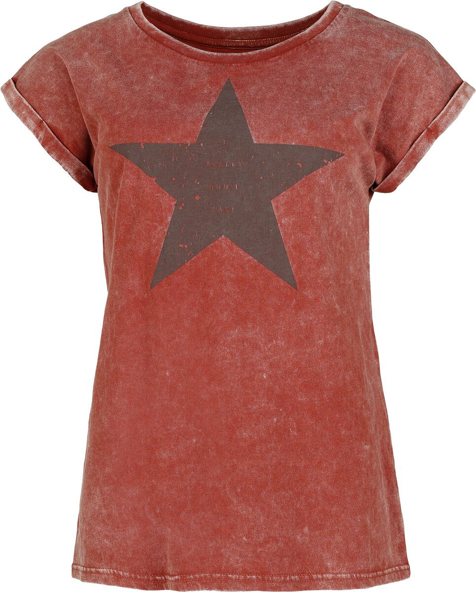 T-Shirt Manches courtes  de RED by EMP - Étoiles - S à XXL - pour Femme - rouge - RED by EMP