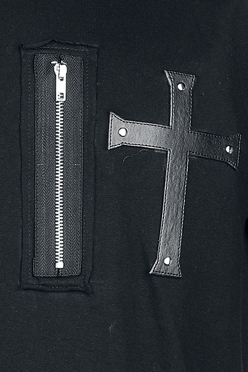 T-Shirt Manches courtes Gothic de Gothicana by EMP - Croix - T-Shirt - M à XXL - pour Homme - noir - Gothicana by EMP - View 2
