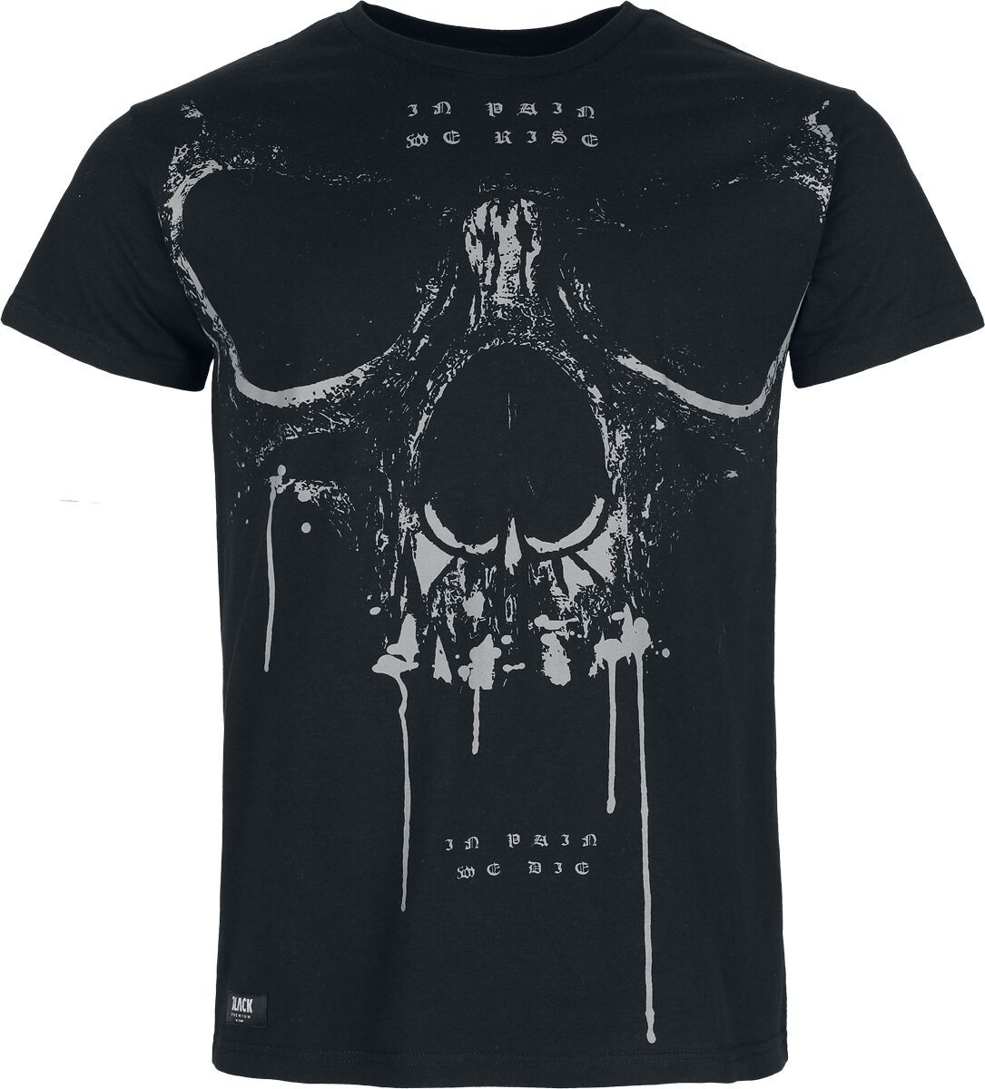 T-Shirt Manches courtes  de Black Premium by EMP - Skull & Roses - M à XXL - pour Homme - noir - Black Premium by EMP
