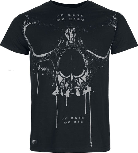 T-Shirt Manches courtes  de Black Premium by EMP - Skull & Roses - M à XXL - pour Homme - noir - Black Premium by EMP