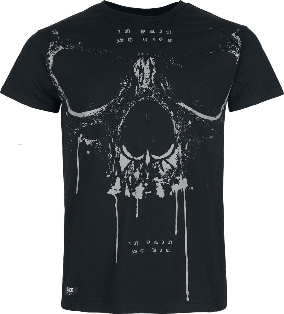 T-Shirt Manches courtes  de Black Premium by EMP - Skull & Roses - M à XXL - pour Homme - noir - Black Premium by EMP
